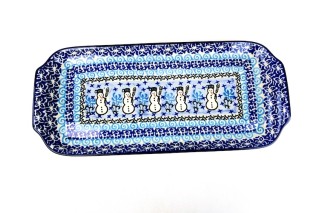 410 Bunzlau rechthoekige Serveerschaal 32x14,5cm U1634 Serveerschalen